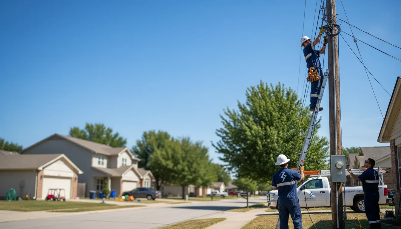 Residential electrician providing installation services in Abrams, WI
